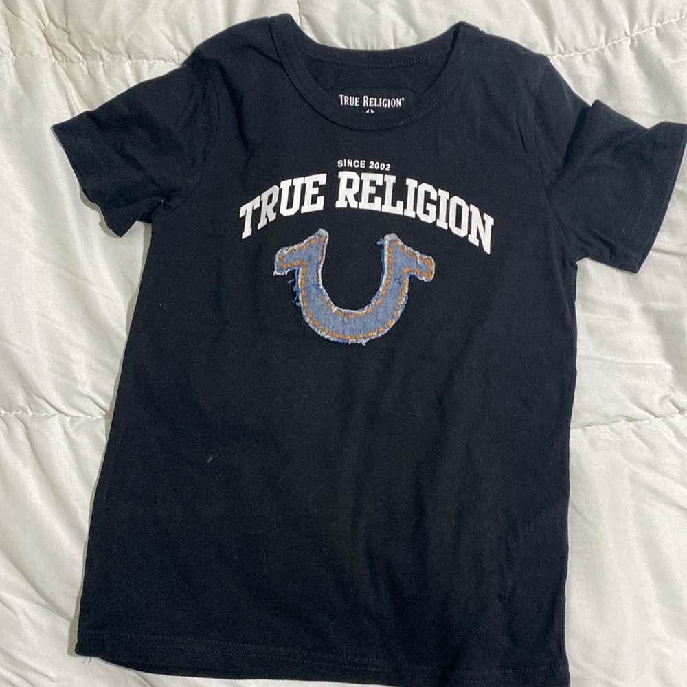 Boys true religion black T-shirt